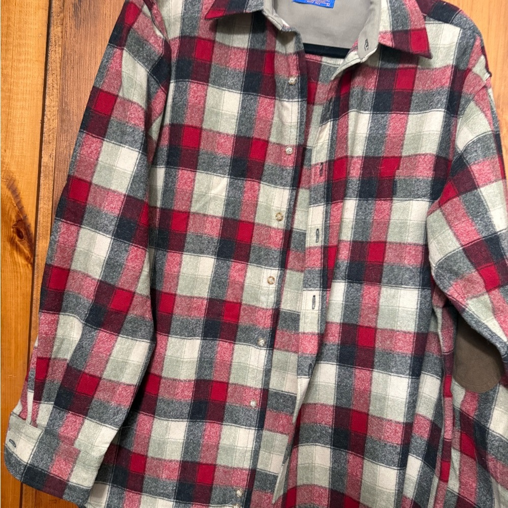Pendleton Men's Plaid Shirt - Red, Black, Gray